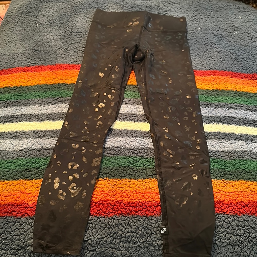 Terez black cheetah print leggings